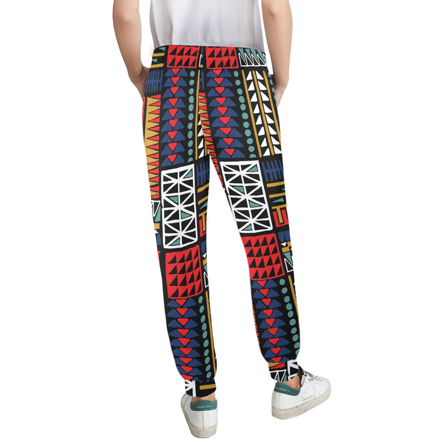 Kente Pattern Print Design 02 Women's Casual Track Pants