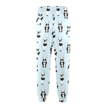 Panda Pattern Print Design A01 Men's Casual Track Pants