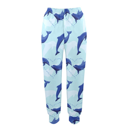 Dolphin Heart Pattern Women's Casual Track Pants