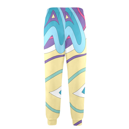Funky Retro Pattern Print Design A01 Men's Casual Track Pants