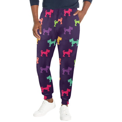 Schnauzers Pattern Print Design A05 Men's Casual Track Pants