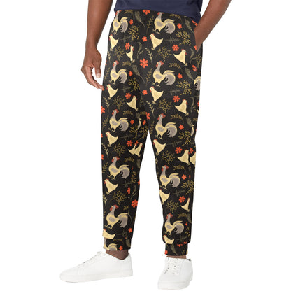 Chicken Pattern Print Design 04 Men's Casual Track Pants