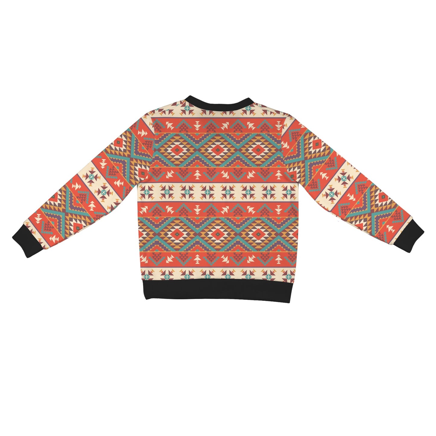 Aztec Red Print Pattern Women's Cardigan