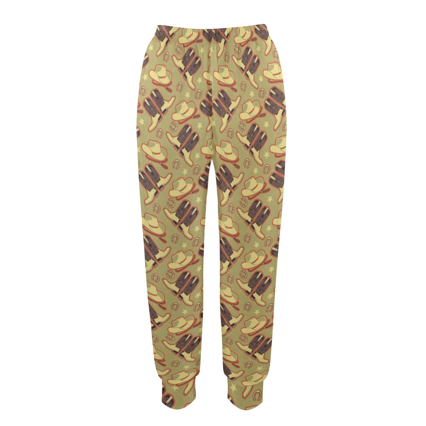 Western Cowboy Themed Women's Casual Track Pants