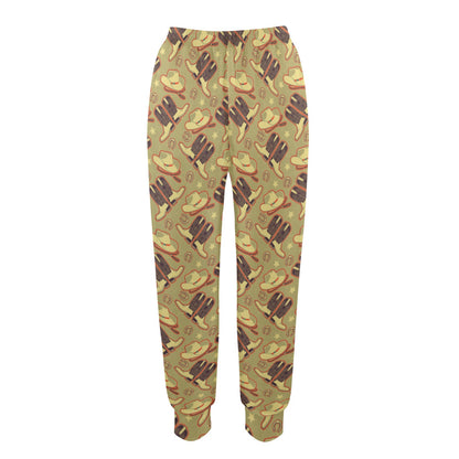 Western Cowboy Themed Women's Casual Track Pants