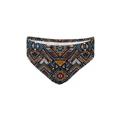 African Kente Print v2 Men's Swimming Briefs