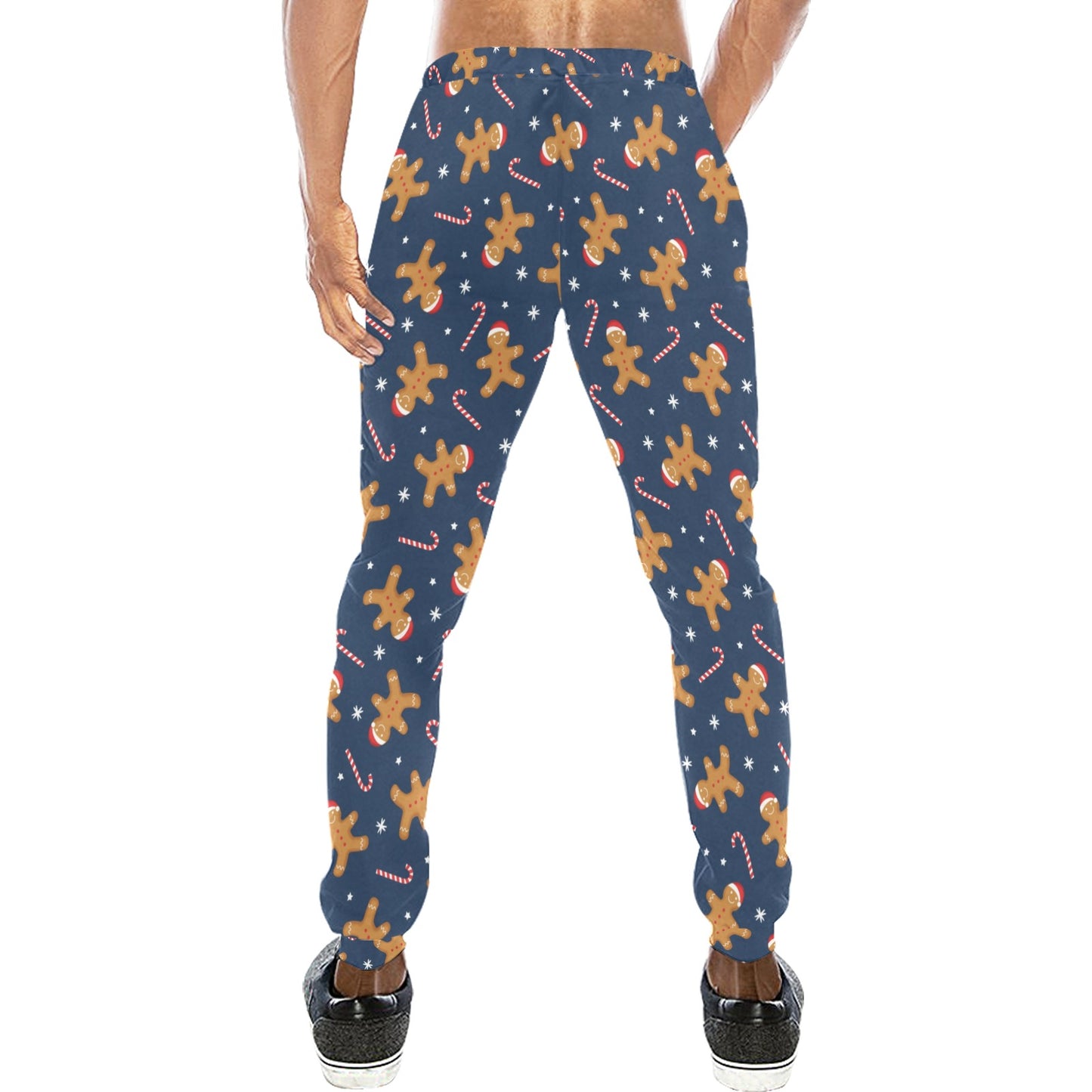 Gingerbread Pattern Print Design 01 Men's Sweatpants