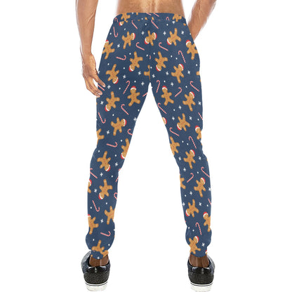 Gingerbread Pattern Print Design 01 Men's Sweatpants