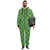 Shamrock Horseshoes Print Pattern Hooded Fleece Onesie Pajama Jumpsuit