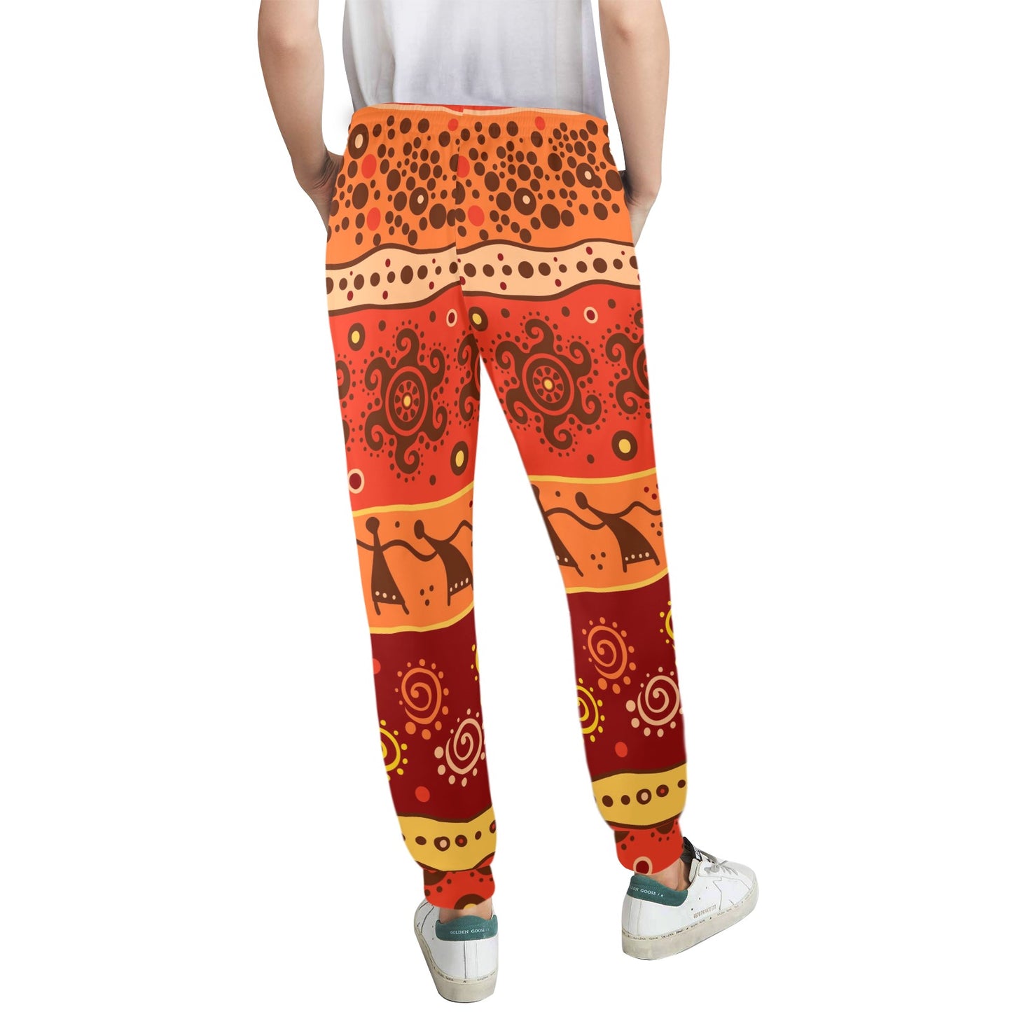 African Pattern Print Design 04 Women's Casual Track Pants