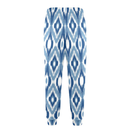 Ikat Pattern Print Design 03 Men's Casual Track Pants