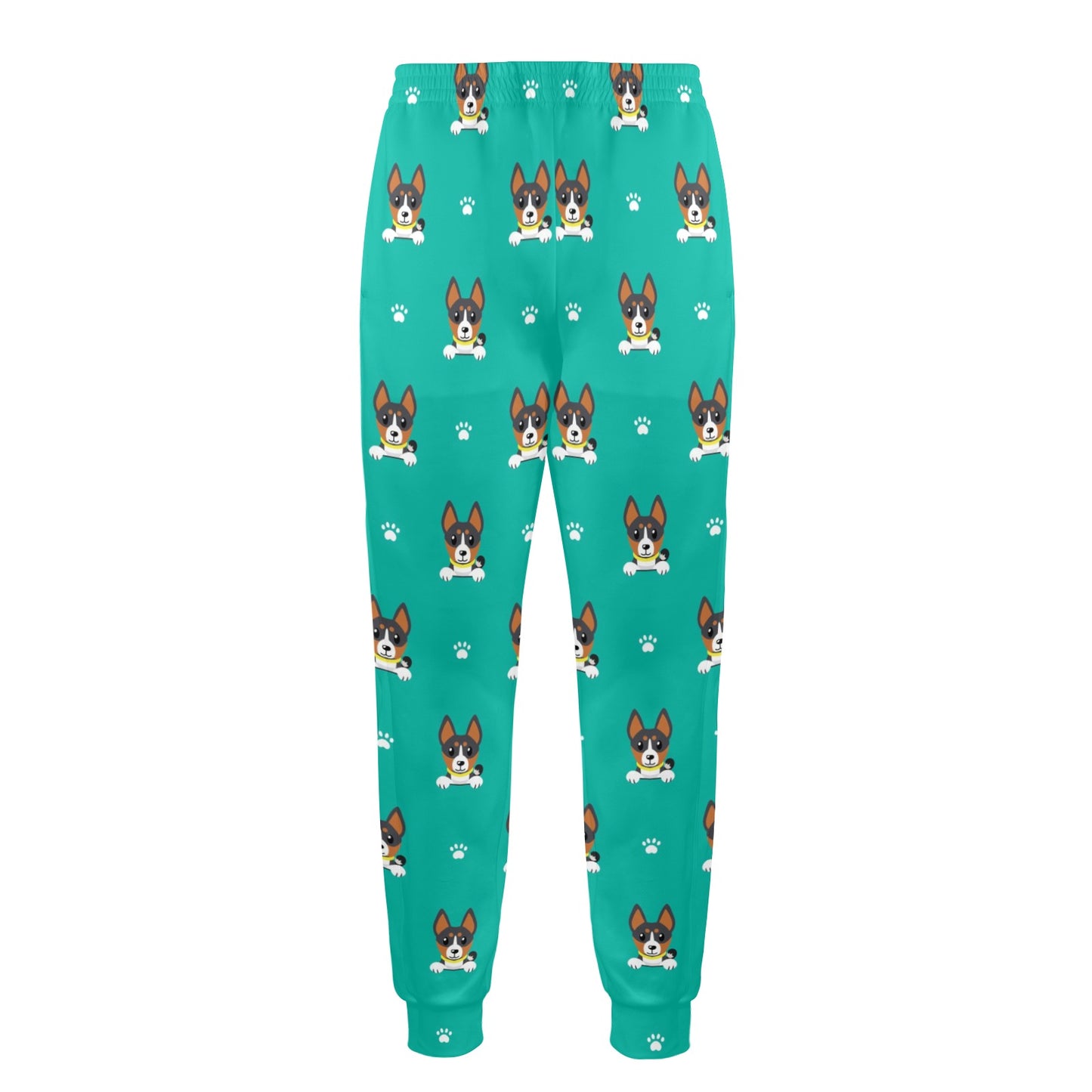Basenji Pattern Print Design 03 Men's Casual Track Pants