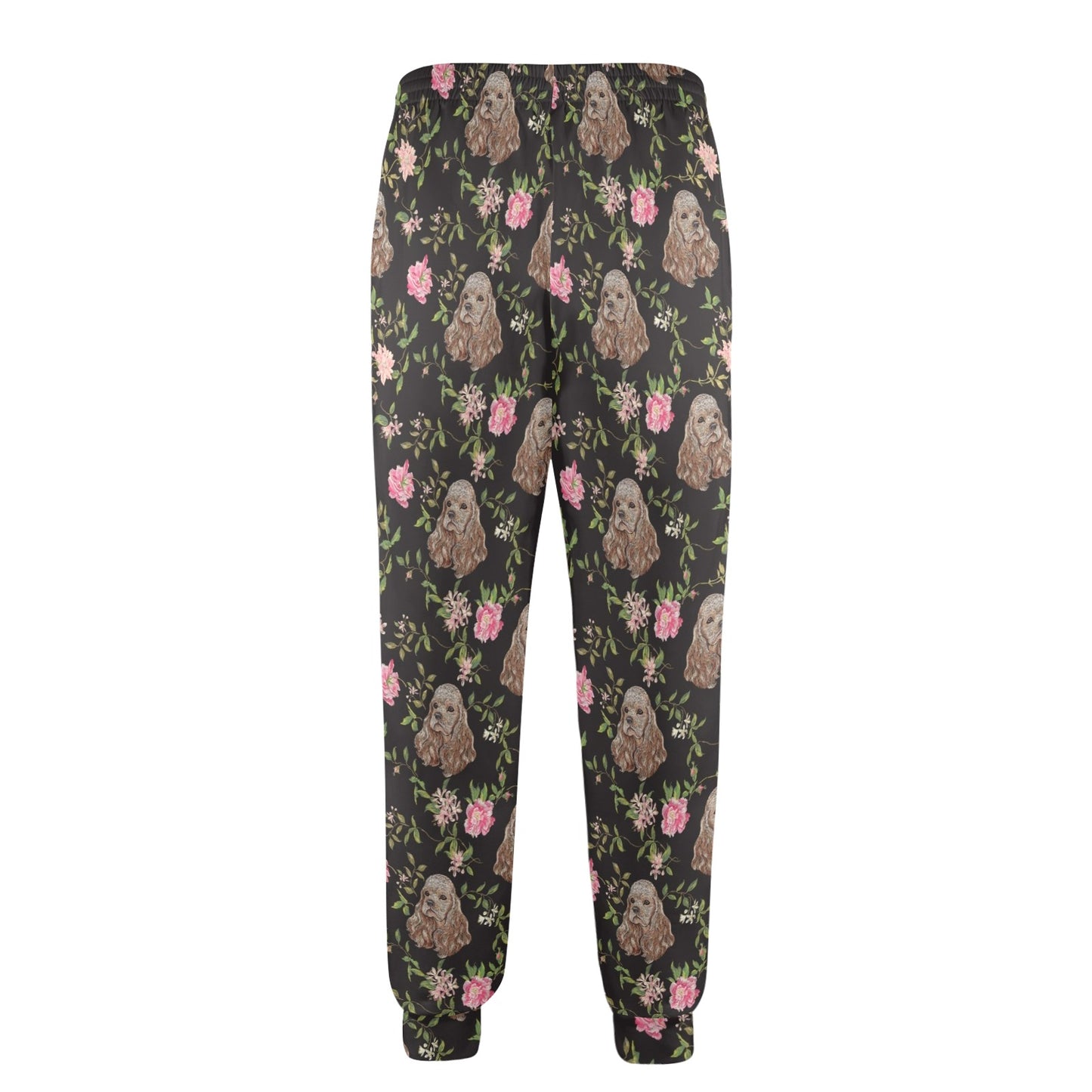 Cocker Pattern Print Design 03 Men's Casual Track Pants