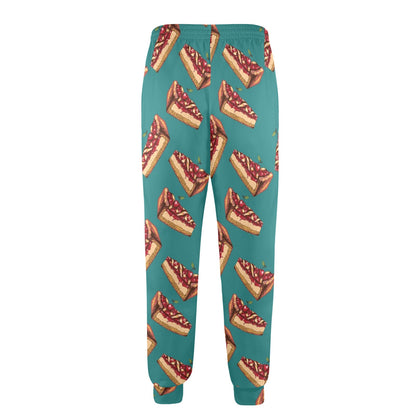 Cheesecake Cherry Pattern Print Design CK03 Men's Casual Track Pants