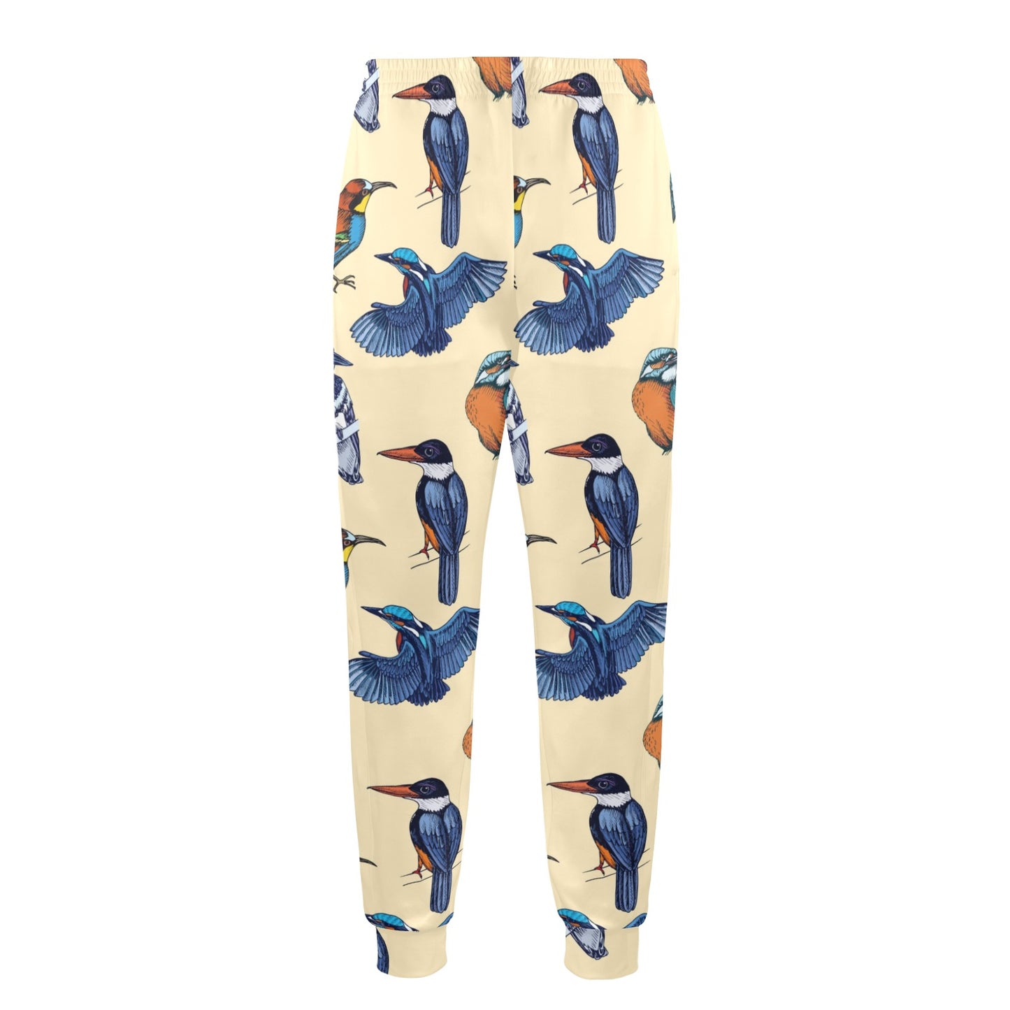 Kingfisher Bird Pattern Print Design 04 Men's Casual Track Pants