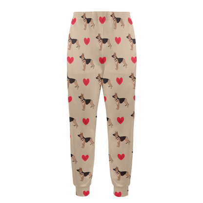 German Shepherd Design Print Pattern JJ0257 Men's Casual Track Pants