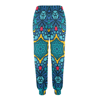 Kaleidoscope Pattern Print Design 04 Women's Casual Track Pants