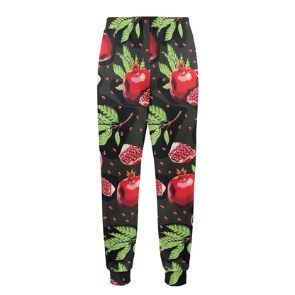 Pomegranate Pattern Print Design PG06 Men's Casual Track Pants