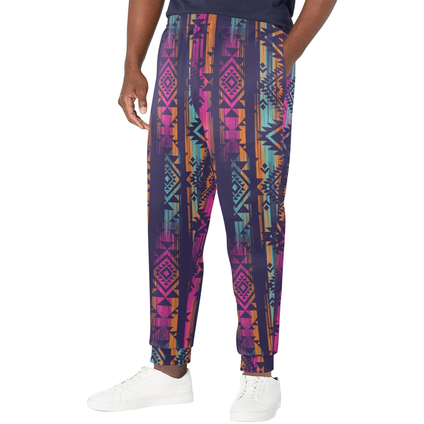 Line Tribal Aztec Men's Casual Track Pants