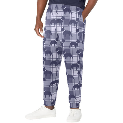 French Bulldogs Design Print Pattern JJ0227 Men's Casual Track Pants