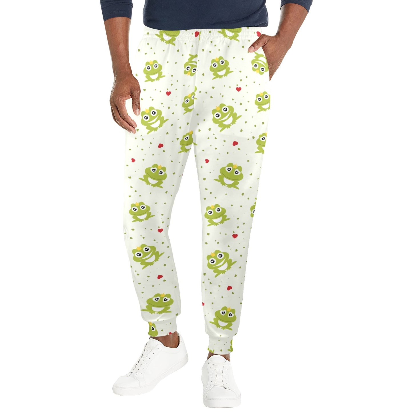 frog Design Print Pattern JJ0229 Men's Casual Track Pants