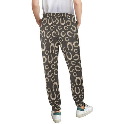 Horseshoe Print Design LKS303 Women's Casual Track Pants