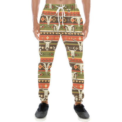 American indian Skull Animal Men's Sweatpants