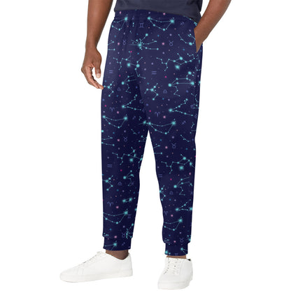 Constellation Pattern Print Design 01 Men's Casual Track Pants