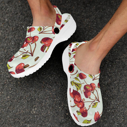 Cherry Hand Draw Unisex Clogs Shoes