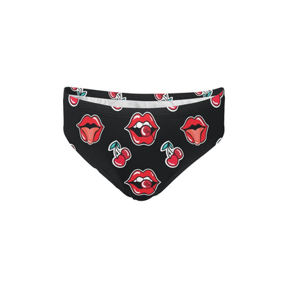 Cherry Pattern Print Design CH04 Men's Swimming Briefs