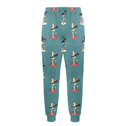 Mushroom Pattern Print Design A04 Men's Casual Track Pants