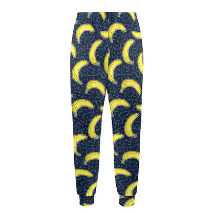 Banana Pattern Print Design BA09 Men's Casual Track Pants