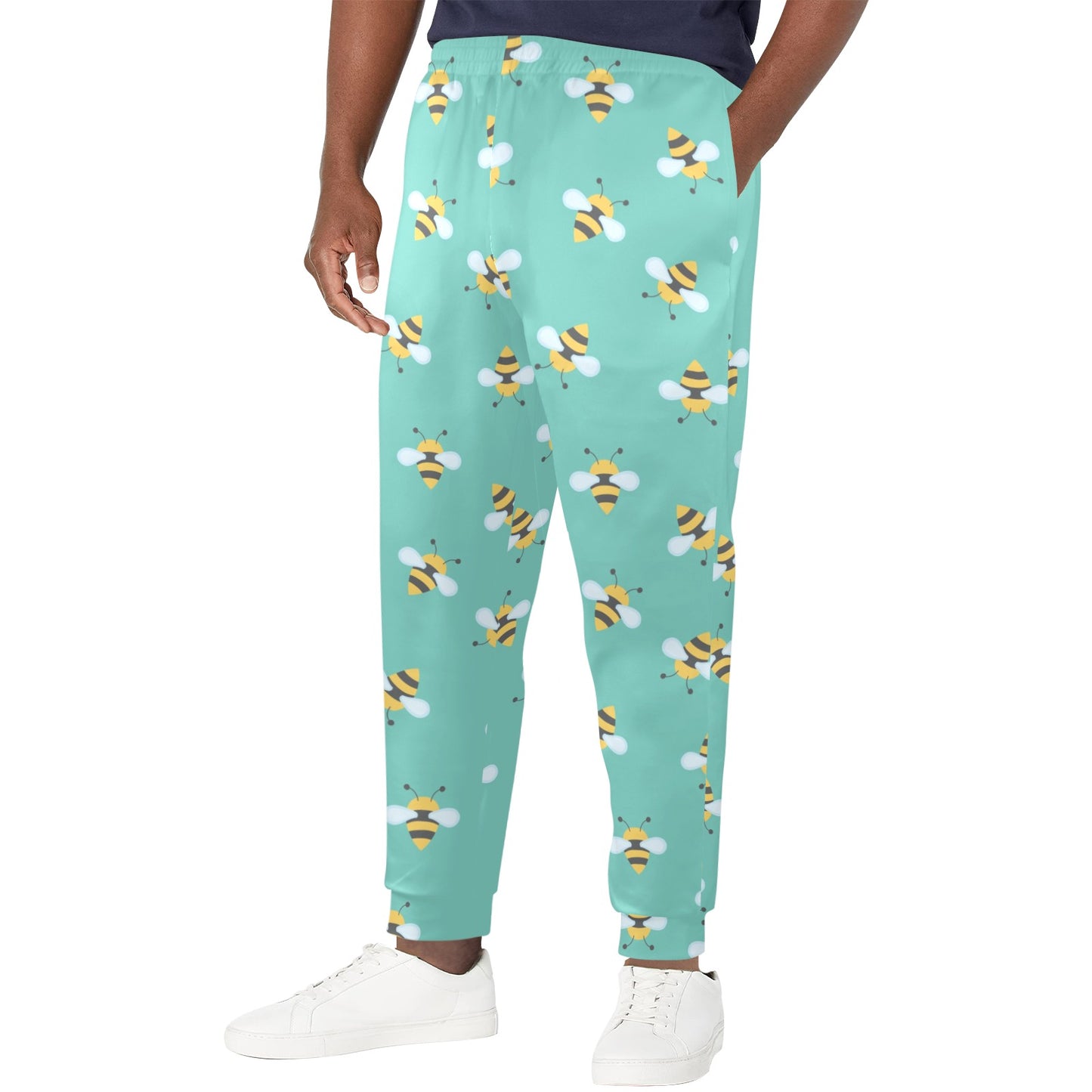 Bee Pattern Print Design 01 Men's Casual Track Pants