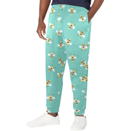 Bee Pattern Print Design 01 Men's Casual Track Pants