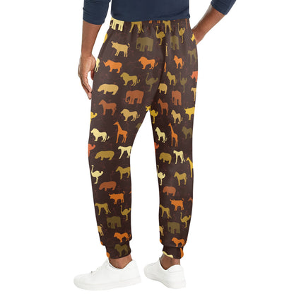 Safari Animal Print Design LKS301 Men's Casual Track Pants