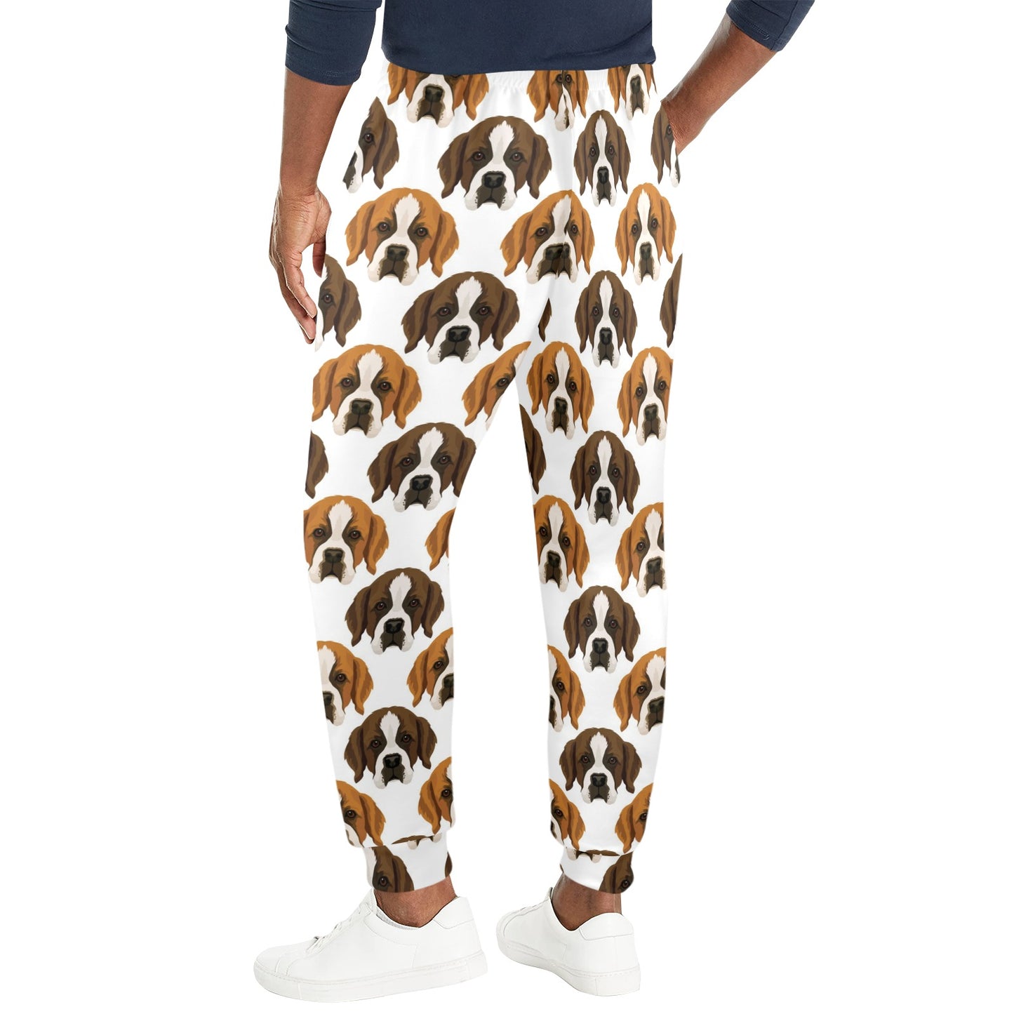 St Bernards Print Design LKS301 Men's Casual Track Pants