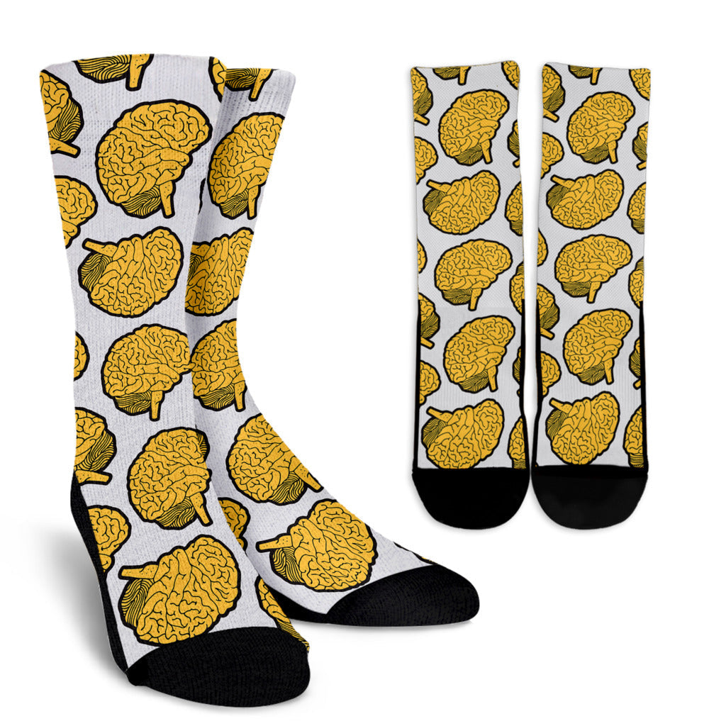 Psychology Pattern Print Design A01 Crew Socks