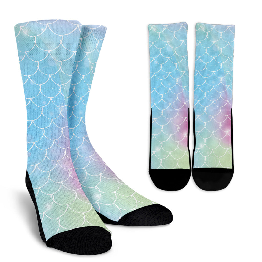 Rainbow Pattern Print Design A06 Crew Socks