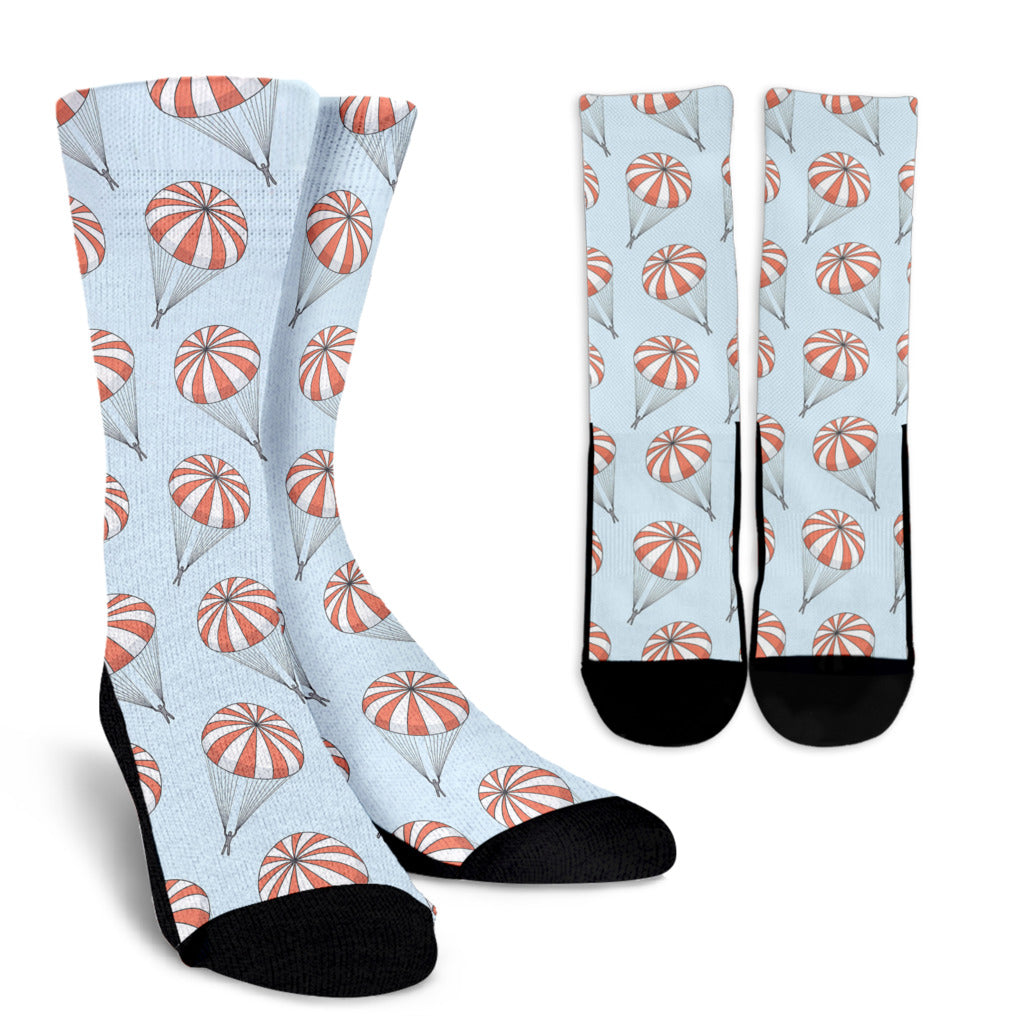 Skydiving Pattern Print Design 01 Crew Socks