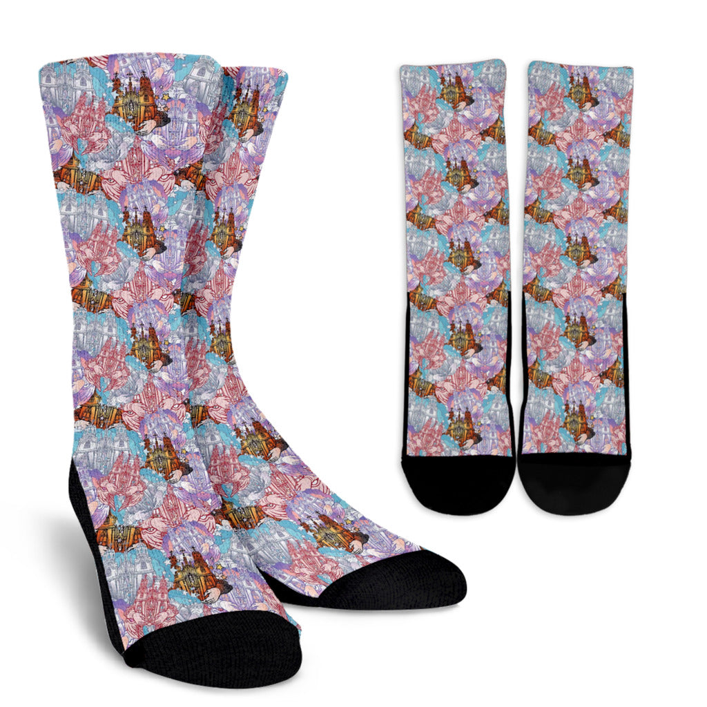 Christian Pattern Print Design 03 Crew Socks