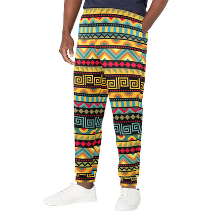 African Pattern Print Design 03 Men's Casual Track Pants