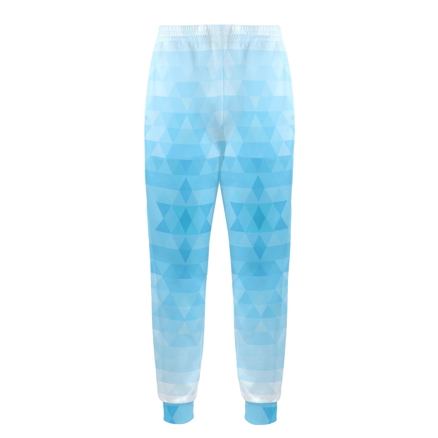 Geometric Blue Pattern Print Design 01 Men's Casual Track Pants