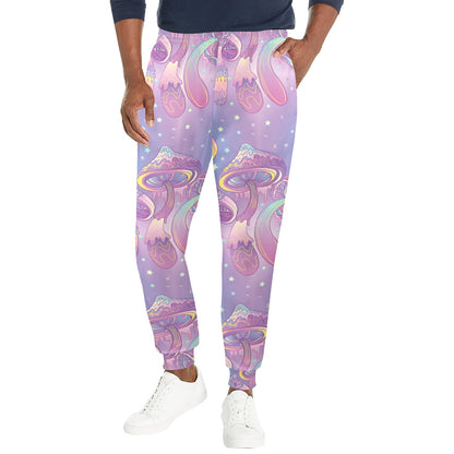 Psychedelic Mushroom Pattern Print Design A01 Men's Casual Track Pants