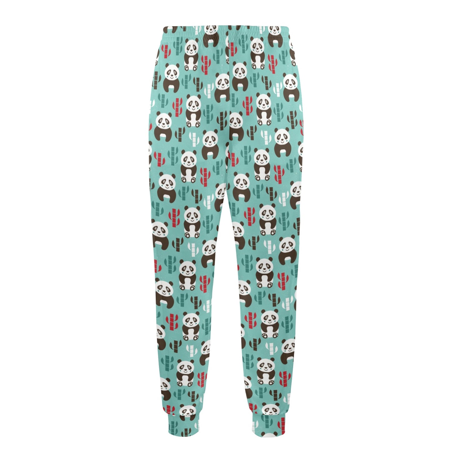 Panda Bear Cute Themed Print Men's Casual Track Pants