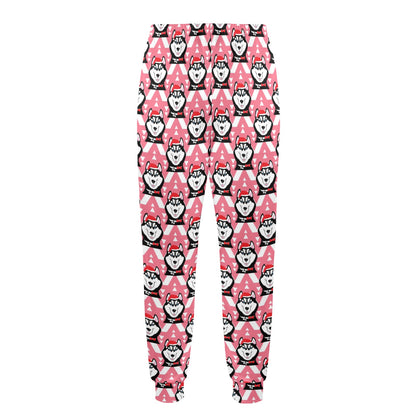 Siberian Huskies Christmas Themed Print Design LKS302 Men's Casual Track Pants