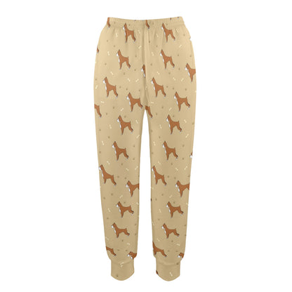 Boxers Pattern Print Design 02 Women's Casual Track Pants
