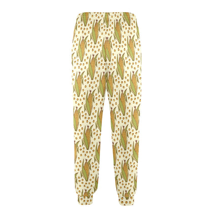 Corn Pattern Print Design 01 Men's Casual Track Pants