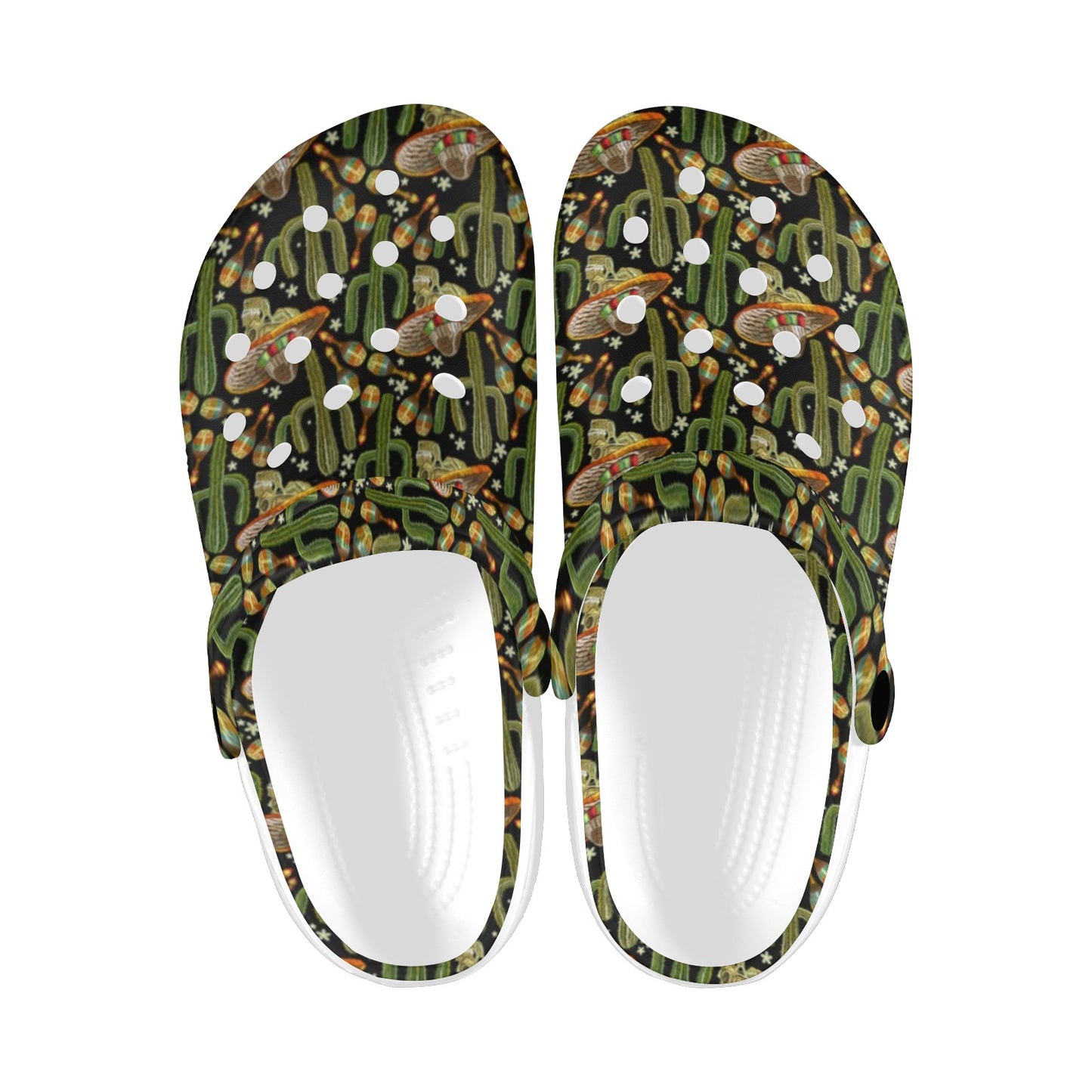 Western Style Print Unisex Clogs Shoes