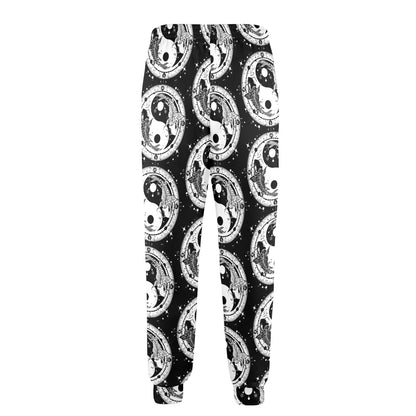 Yin Yang Koi Fish Men's Casual Track Pants