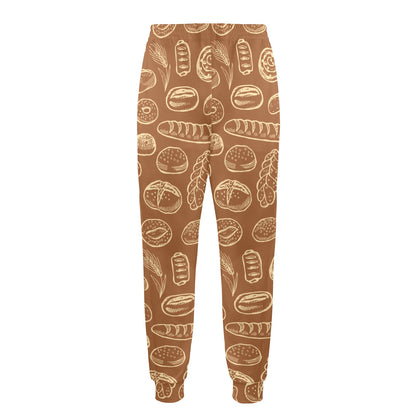 Bread Pattern Print Design 03 Men's Casual Track Pants